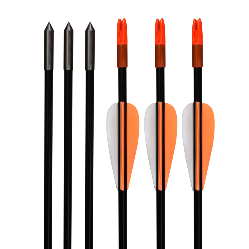 Elong Outdoor 113179 26inch ID4mm Fiberglass arrow Tir cu arcul Recurve Bow Fotografiere Practică